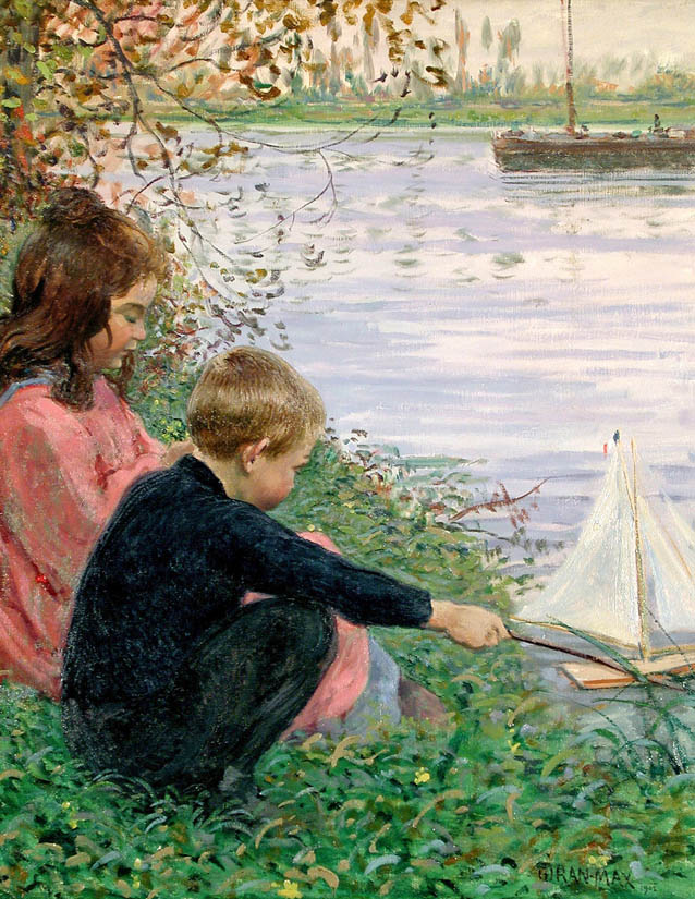 Enfants au bord el al riviere, 1902